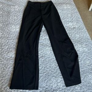 Black high waisted work pants/ trousers sequins along sides XS 2